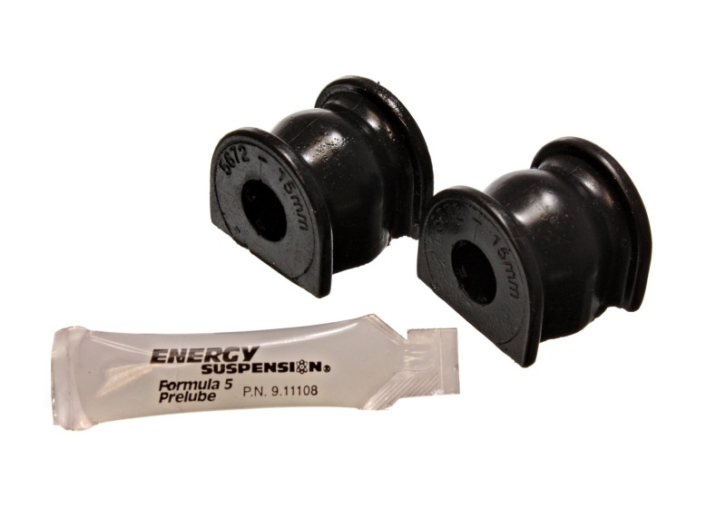 Honda Civic Si Sway Bar Bushing Kit - Rear - Energy Suspension - 15mm Bar Dia - Black - `99-`00